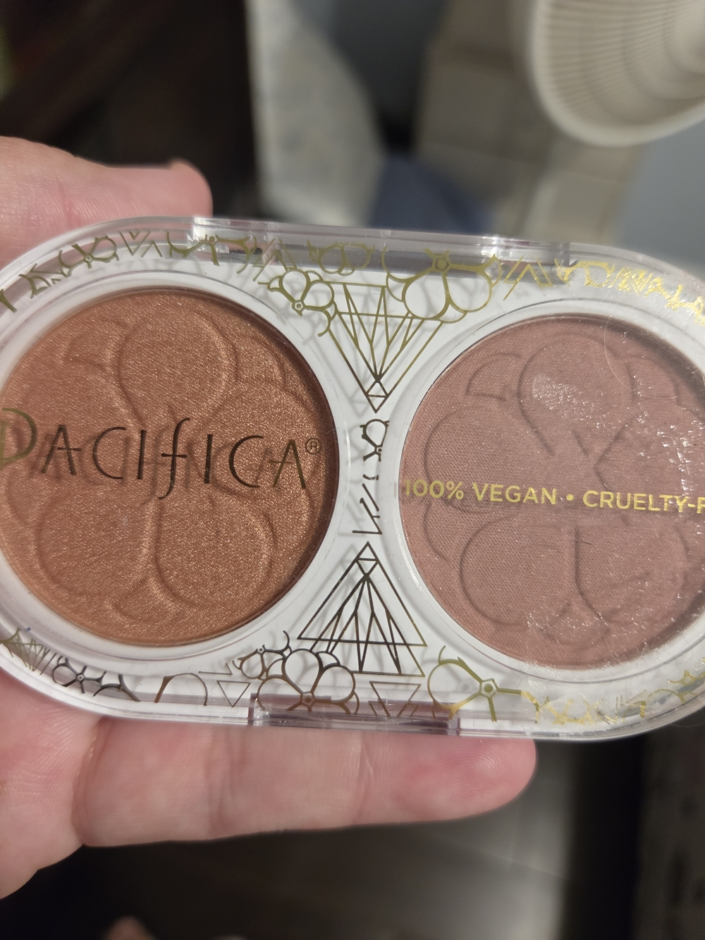 PACIFICA CHERRY GOLD HIGHLIGHTER BLUSH DUO 8g/.28oz VEGAN CRUELTY-FREE